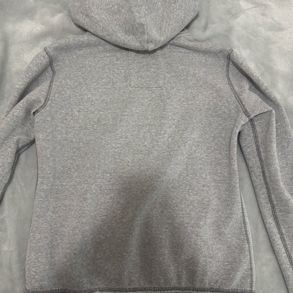 Aeropostale Women's Gray Zip-Up Hoodie with Pink Accents - Picture 2 of 4